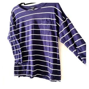 Navy Coastal Top 3/4 Sleeve